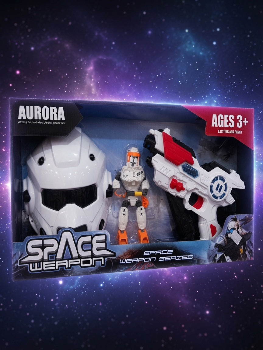 Space Weapon Set – Kaciga, Figura i Pištolj za Decu 3+