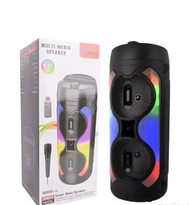 Multi-Media Bluetooth Zvučnik – Super Bass 6.5” sa RGB svetlima