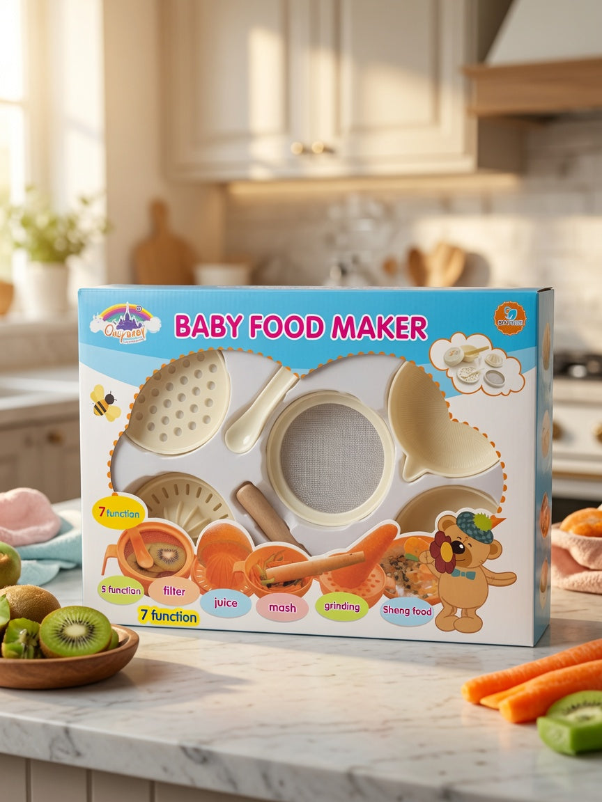 7-u-1 Set za Pripremu Bebe Hrane – Ručni Baby Food Maker