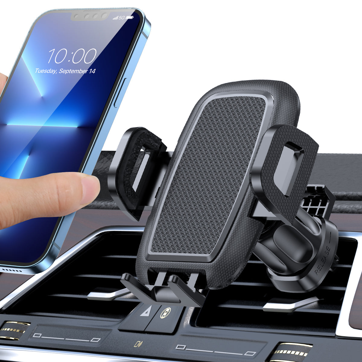 Univerzalni Auto Držač za Telefon za Ventilaciju – Premium Stabilnost i Rotacija 360°